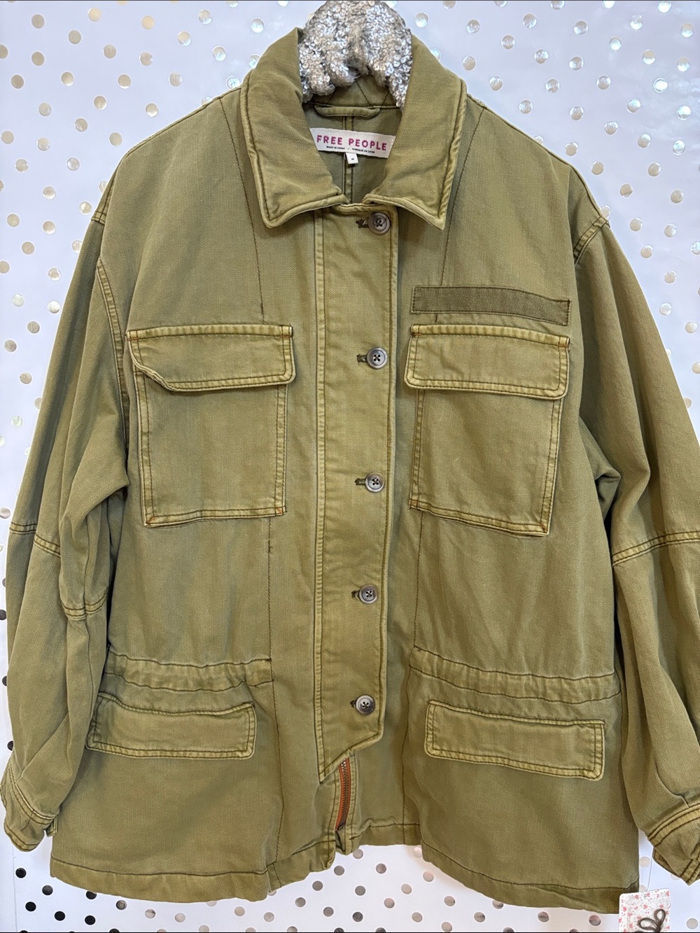 Free People Seize The Day Military Jacket ~ - Picture 7 of 14